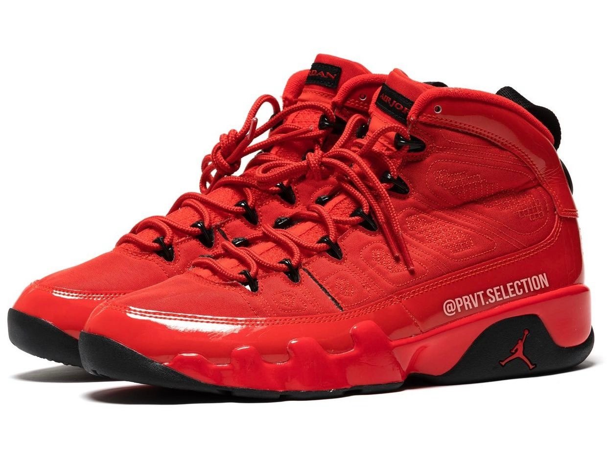 black red jordan 9