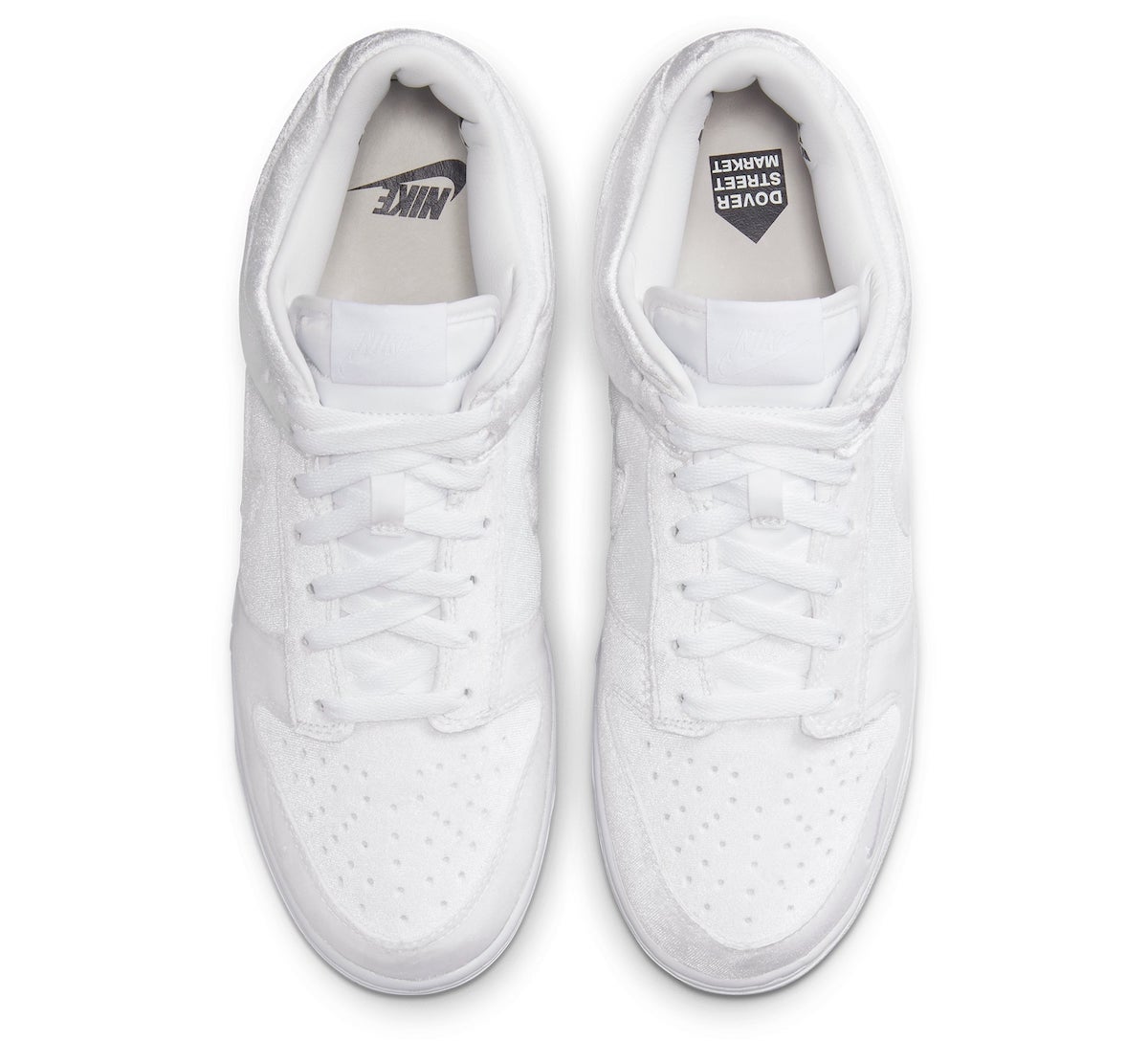 Dover Street Market DSM Nike Dunk Low Velvet White DH2686-100 Release Info Price
