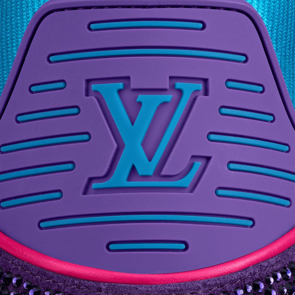 Louis Vuitton LV Trainer Crystals Blue Purple Pink Release Date Info