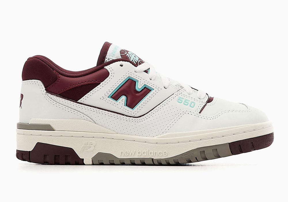 New Balance 550 White Burgundy Blue BB550WBG Release Date Info New Balance 550 White Burgundy Blue BB550WBG Release Date Info