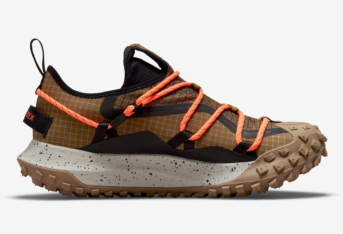 Nike ACG Mountain Fly Low GTX SE Hazel Rush Khaki Atomic Orange DD2861-200 Release Date Info