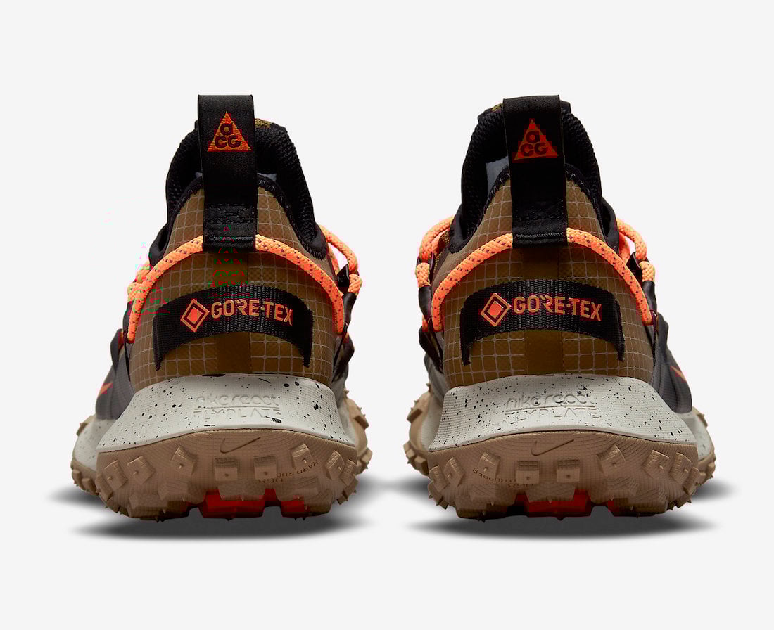 Nike ACG Mountain Fly Low GTX SE Hazel Rush Khaki Atomic Orange DD2861-200 Release Date Info