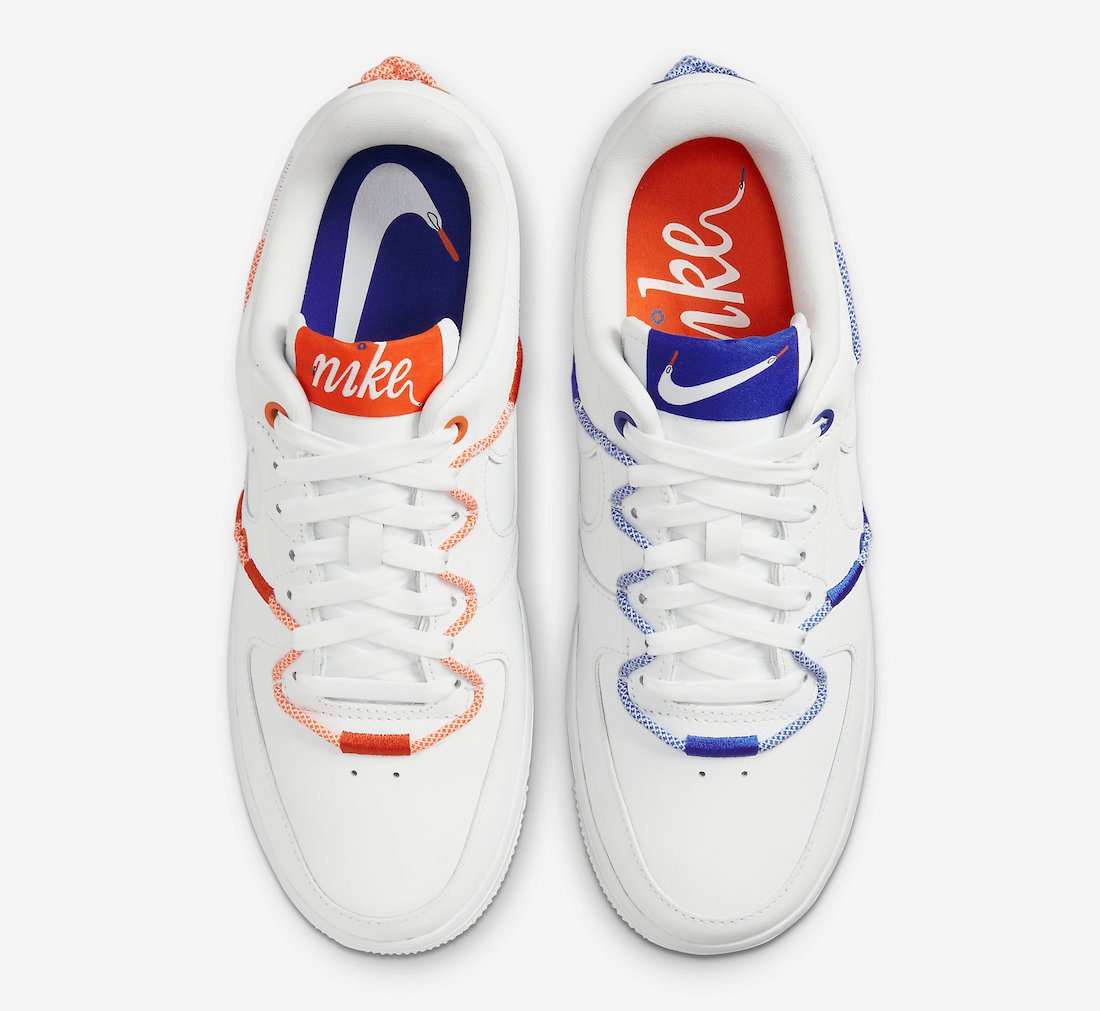 Nike Air Force 1 Low LX White Orange Blue DH4408-100 Release Date Info