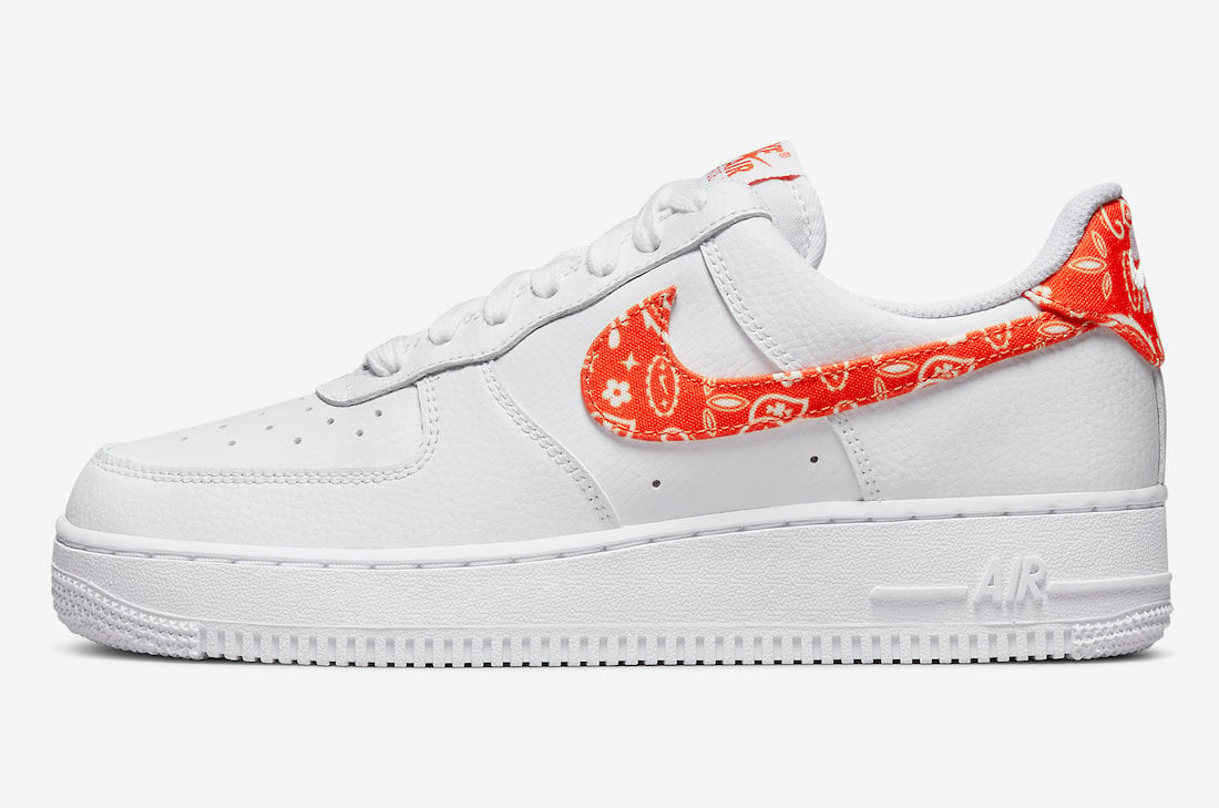 Nike Air Force 1 Low Orange Paisley DJ9942-102 Release Date Info