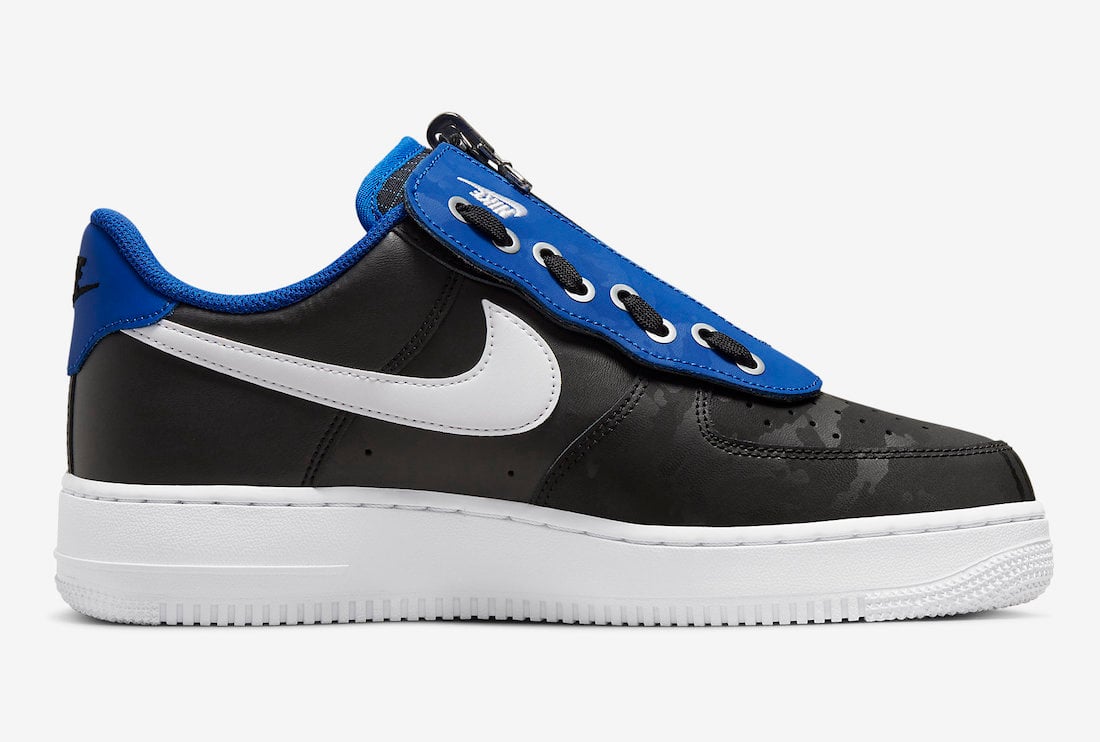 Nike Air Force 1 Low Shroud Black Blue White DC8875-001 Release Date Info