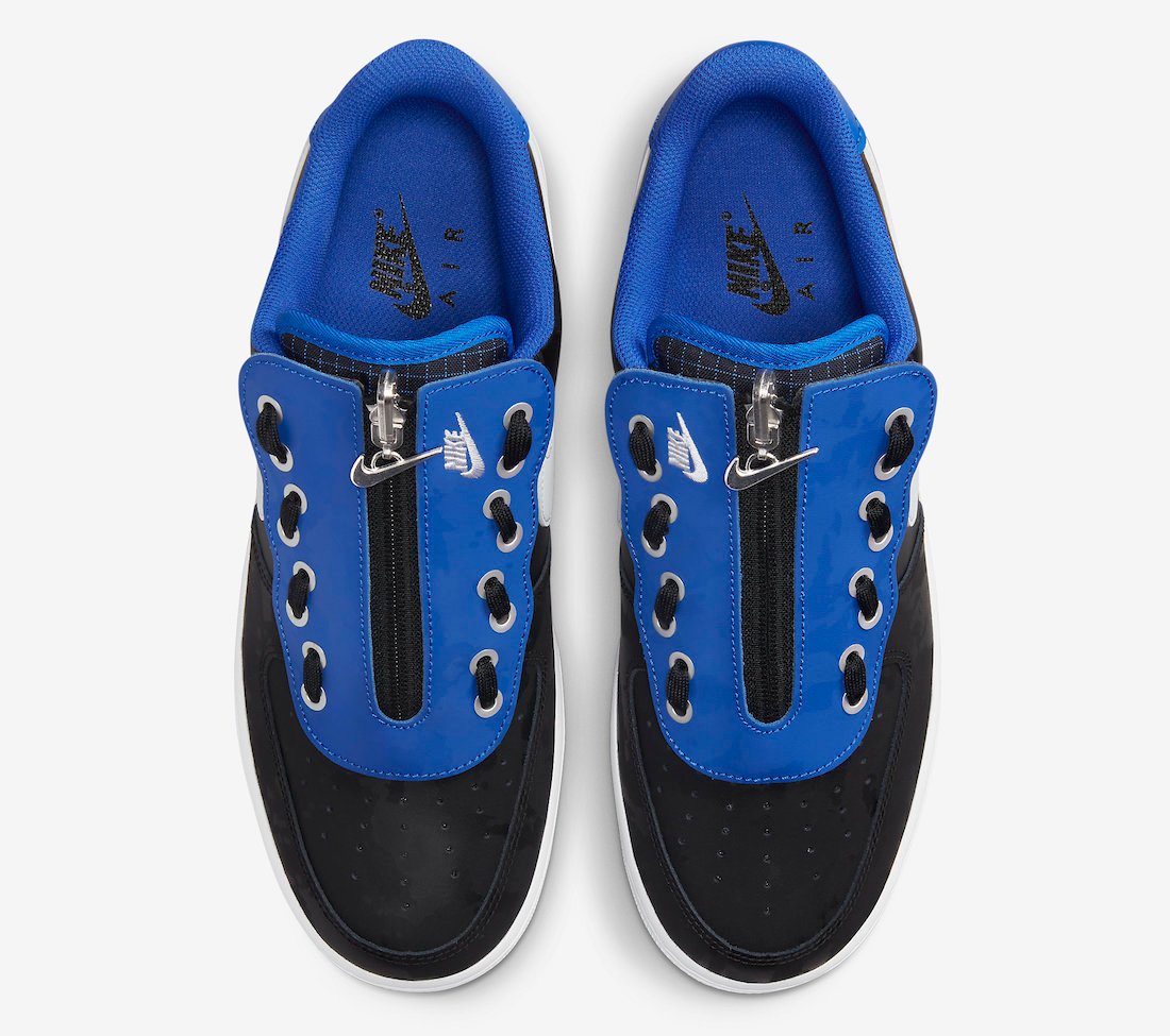 Nike Air Force 1 Low Shroud Black Blue White DC8875-001 Release Date Info