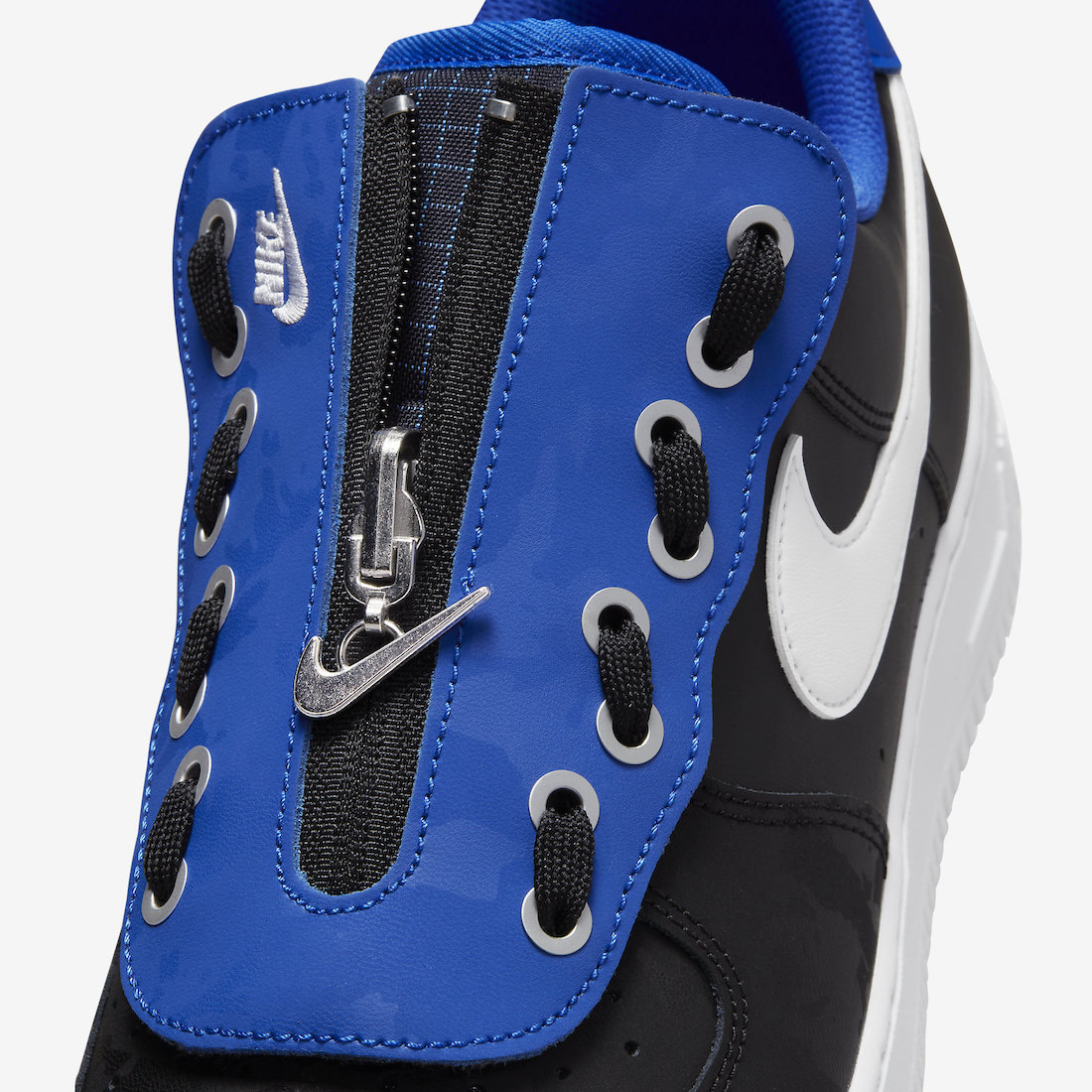 Nike Air Force 1 Low Shroud Black Blue White DC8875-001 Release Date Info