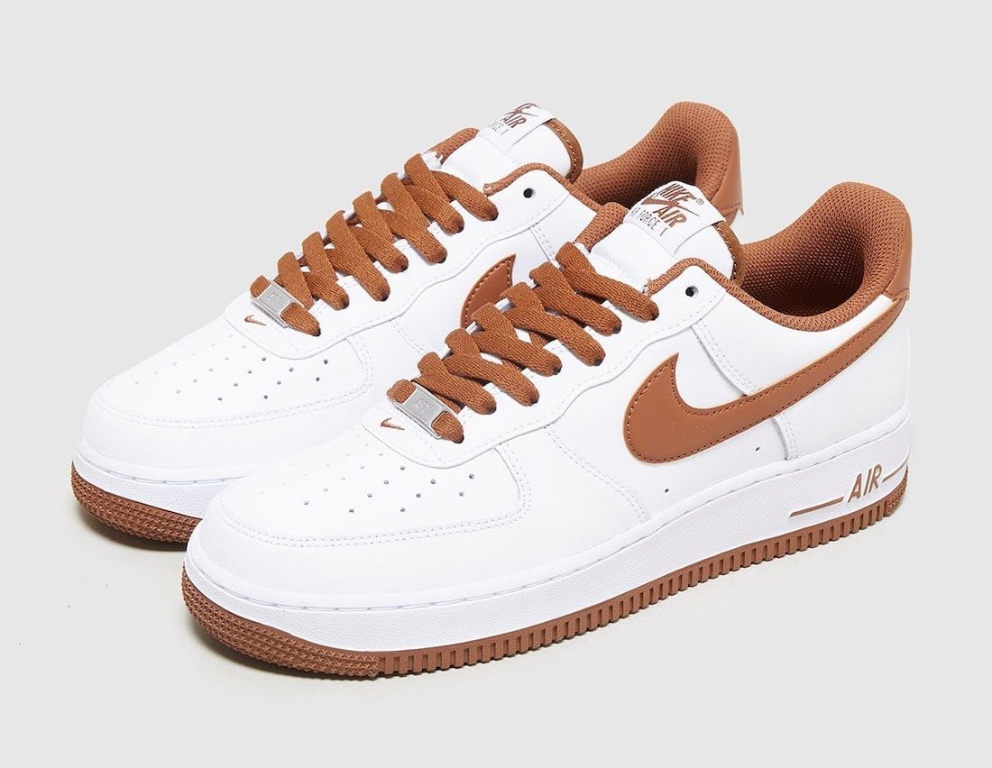 Nike Air Force 1 Low White Brown Release Date Info | SneakerFiles