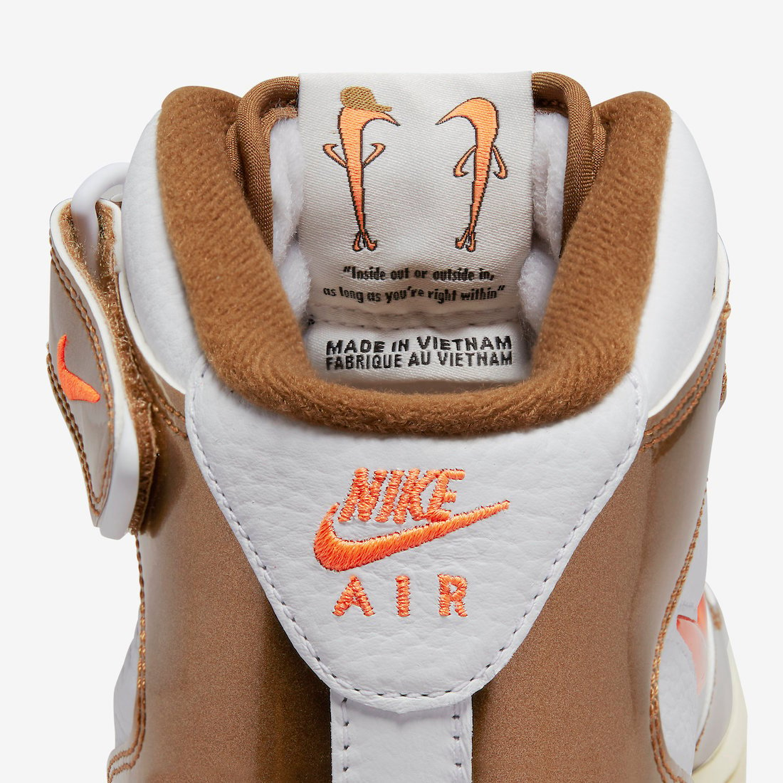 Nike Air Force 1 Mid White Total Orange Ale Brown Beach DH5623-100 Release Date Info