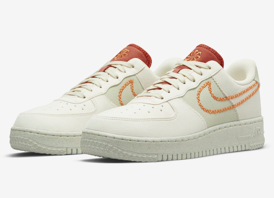 Nike Air Force 1 Next Nature Coconut Milk Light Curry Olive Aura DR3101-100 Release Date Info