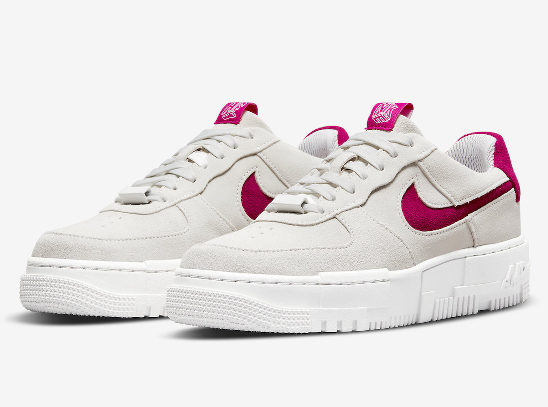 Nike Air Force 1 Pixel Mystic Hibiscus DQ5570-100 Release Date Info