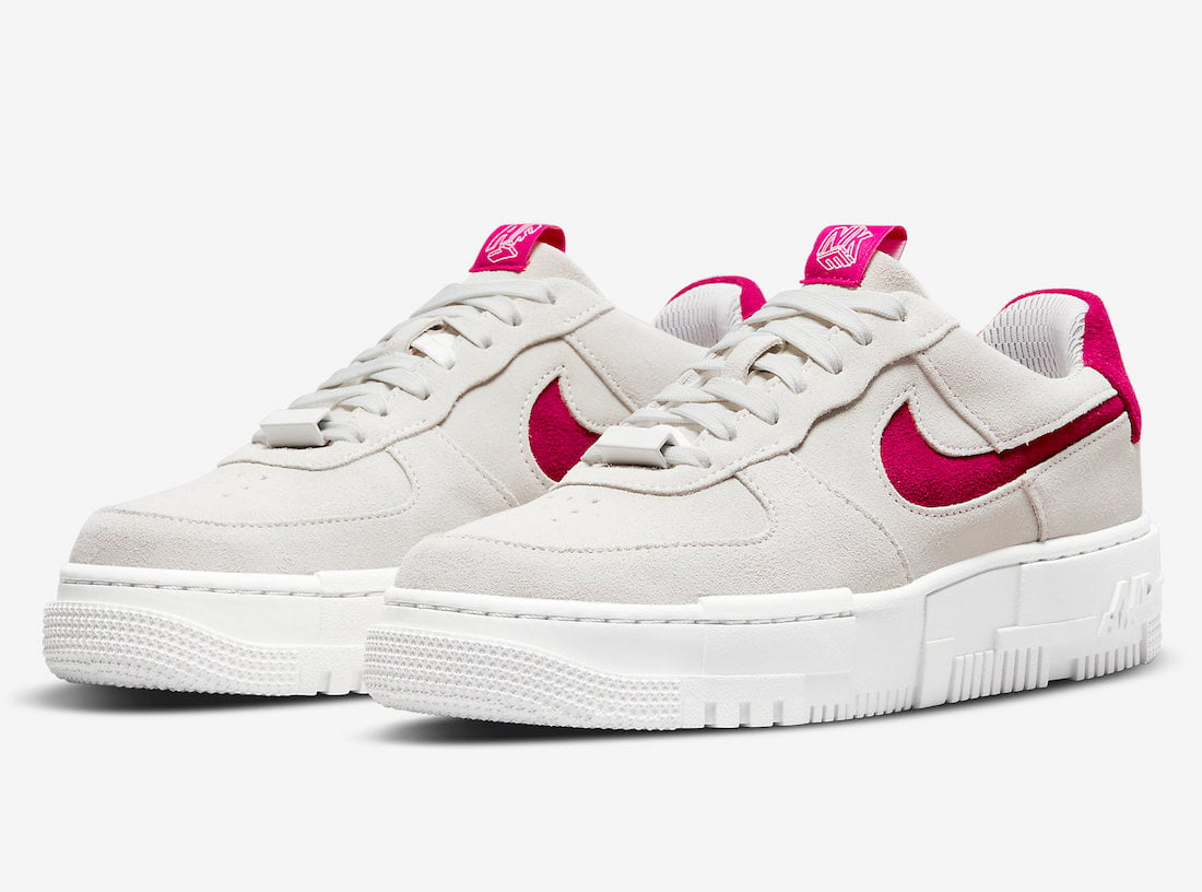 Nike Air Force 1 Pixel Mystic Hibiscus DQ5570-100 Release Date Info