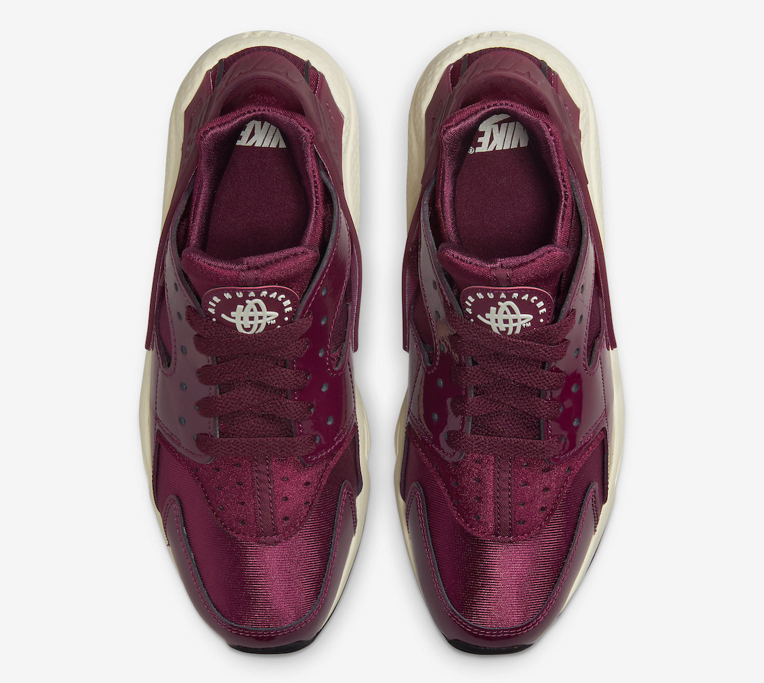 Nike Air Huarache Team Red Bordeaux Patent DQ8584-600 Release Date Info