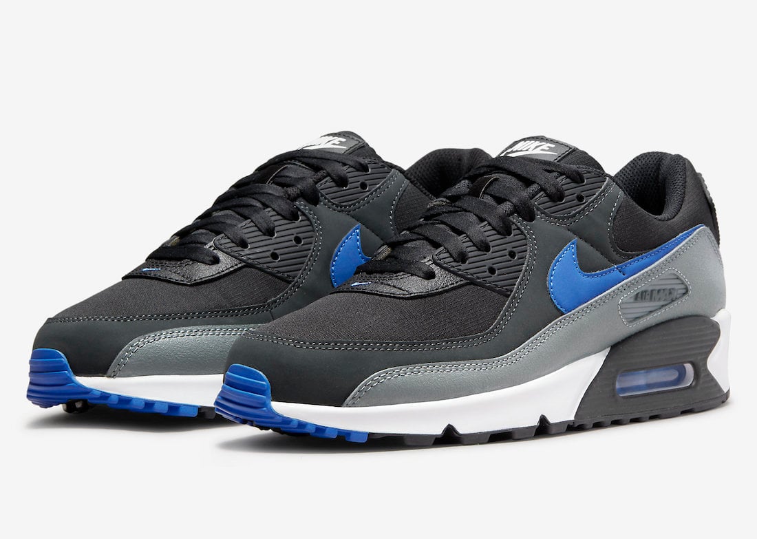 Nike Air Max 90 Black Grey Blue DH4619-001 Release Date Info SneakerFiles
