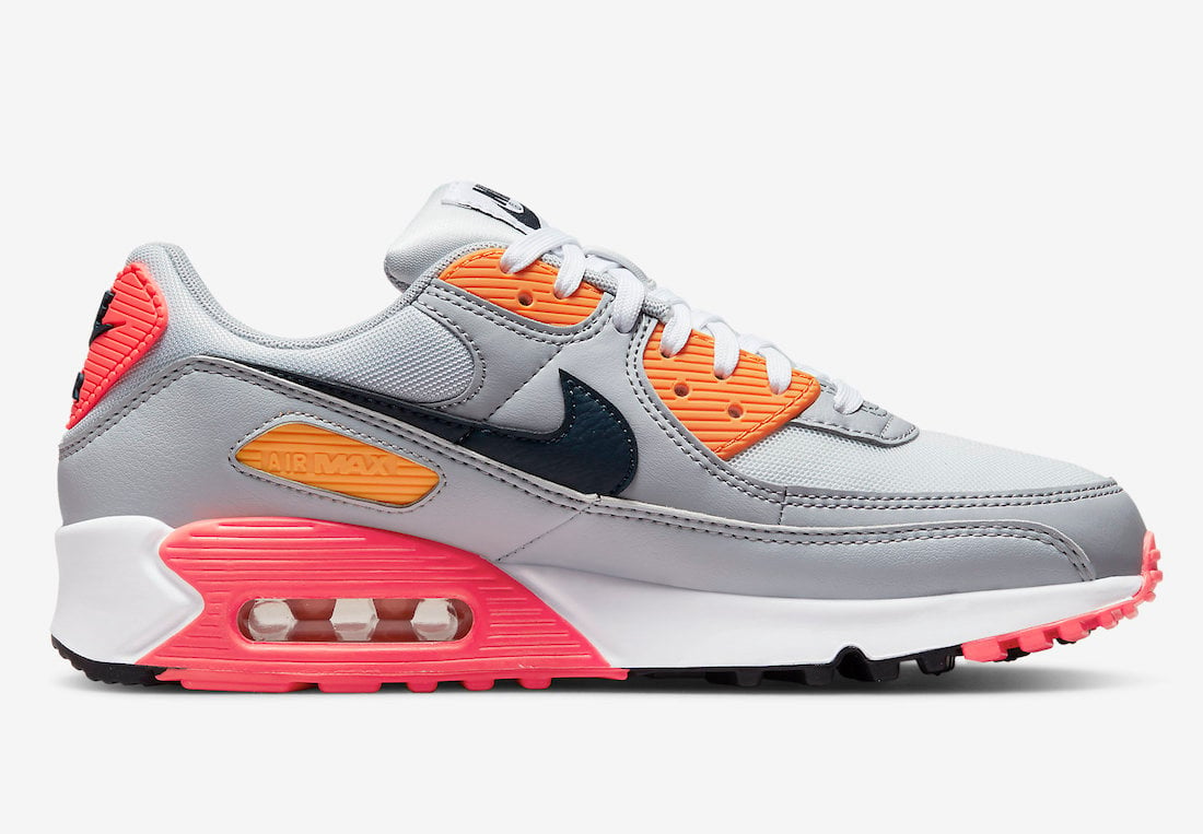 Nike Air Max 90 Grey Yellow Infrared DH5072-001 Release Date Info