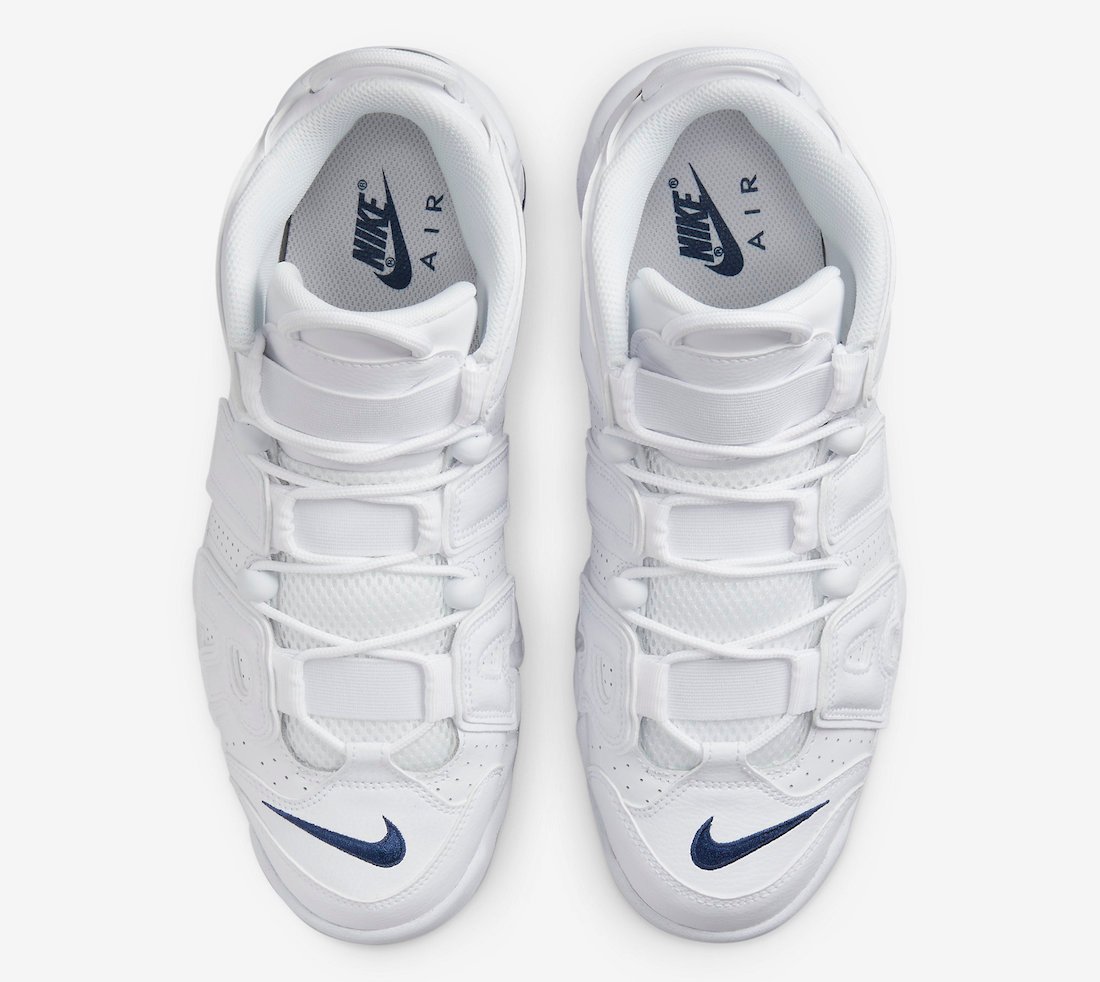 Nike Air More Uptempo White Midnight Navy DH8011-100 Release Date Info