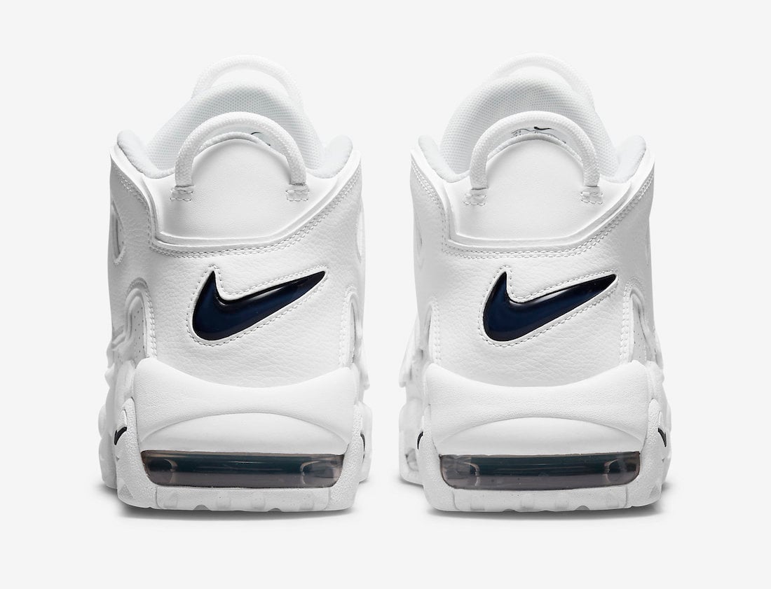 Nike Air More Uptempo White Midnight Navy DH8011-100 Release Date Info