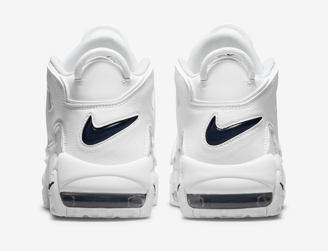 Nike Air More Uptempo White Midnight Navy DH8011-100 Release Date Info