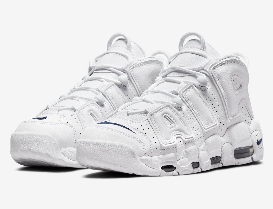 Nike Air More Uptempo White Midnight Navy DH8011-100 Release Date Info
