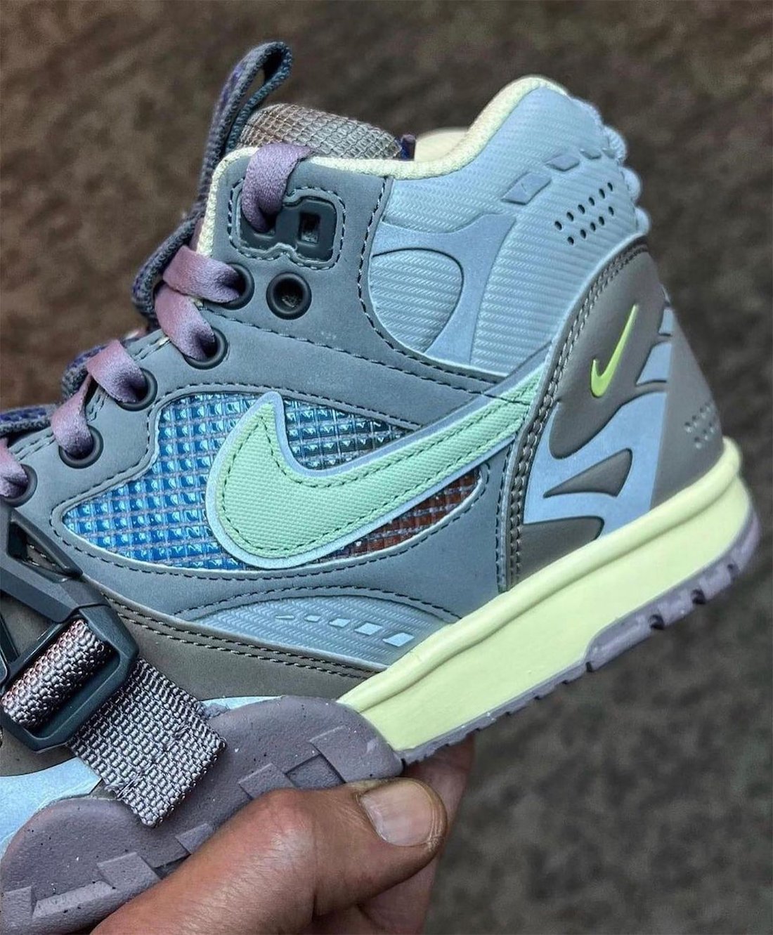 Nike Air Trainer 1 Utility Light Smoke Grey Honeydew Particle Grey DH7338-002 Release Date Info
