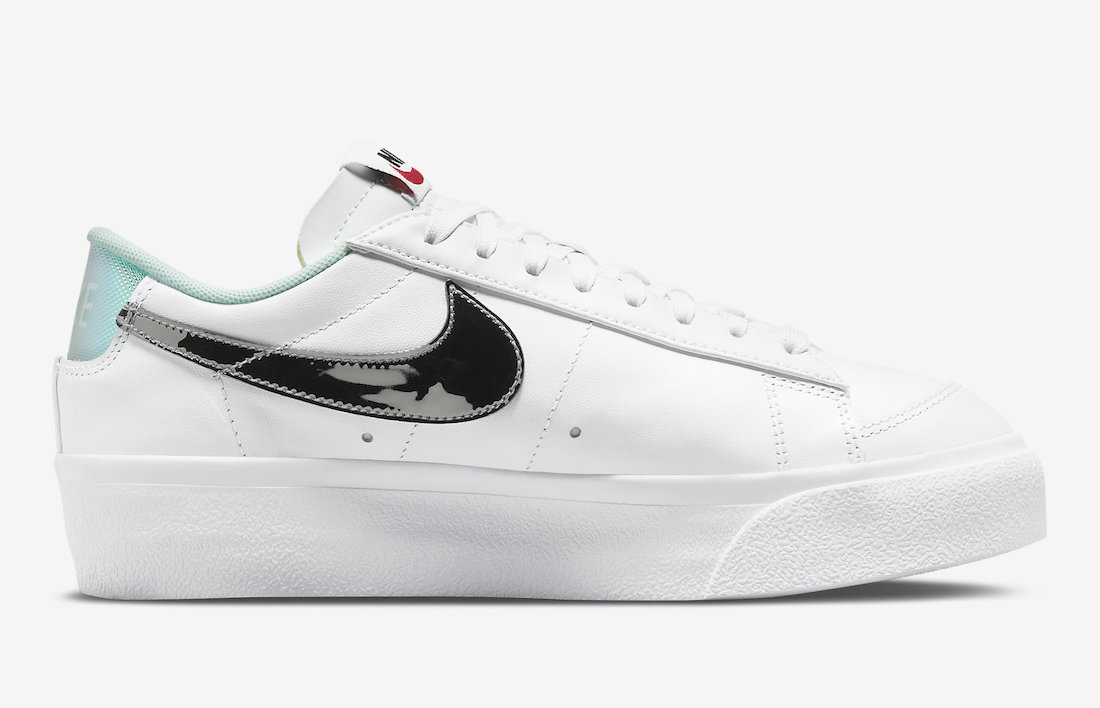 Nike Blazer Low Platform White Mint Chrome DQ7654-100 Release Date Info