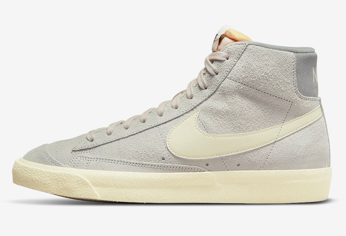 Nike Blazer Mid 77 Premium Vintage Light Bone Coconut Milk Medium Grey DM0178-001 Release Date Info