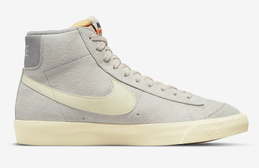 Nike Blazer Mid 77 Premium Vintage Light Bone Coconut Milk Medium Grey DM0178-001 Release Date Info
