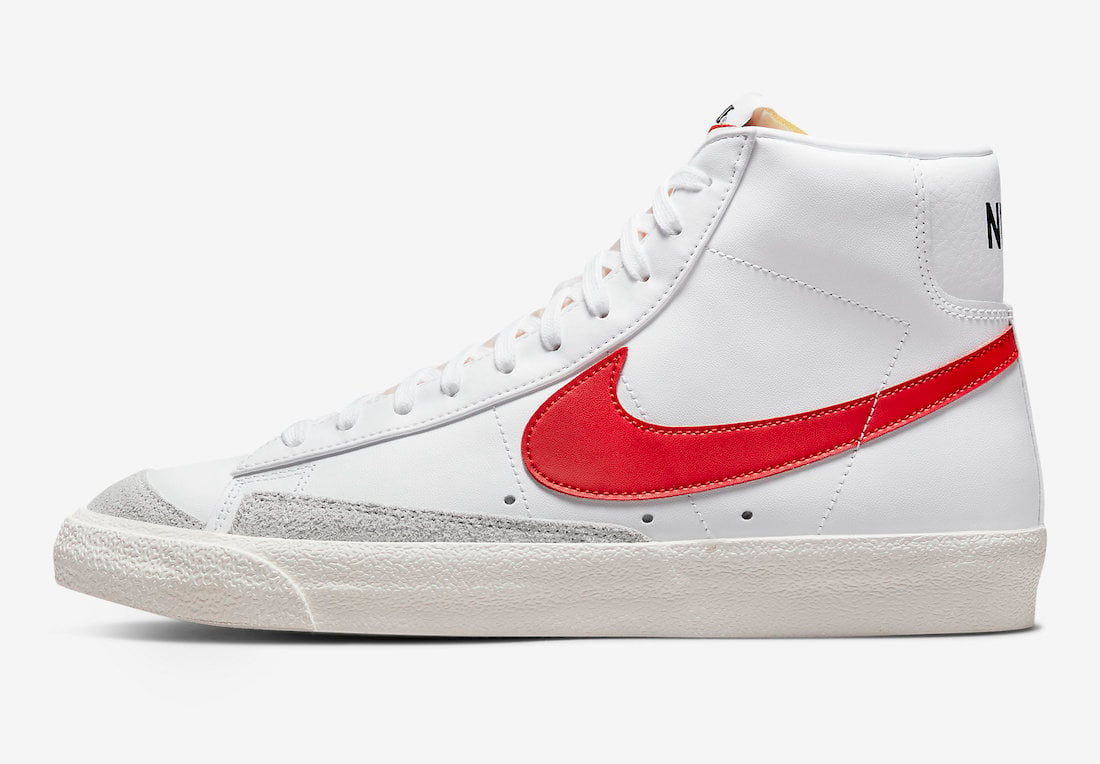 Nike Blazer Mid 77 White Red Blue BQ6806-117 Release Date Info