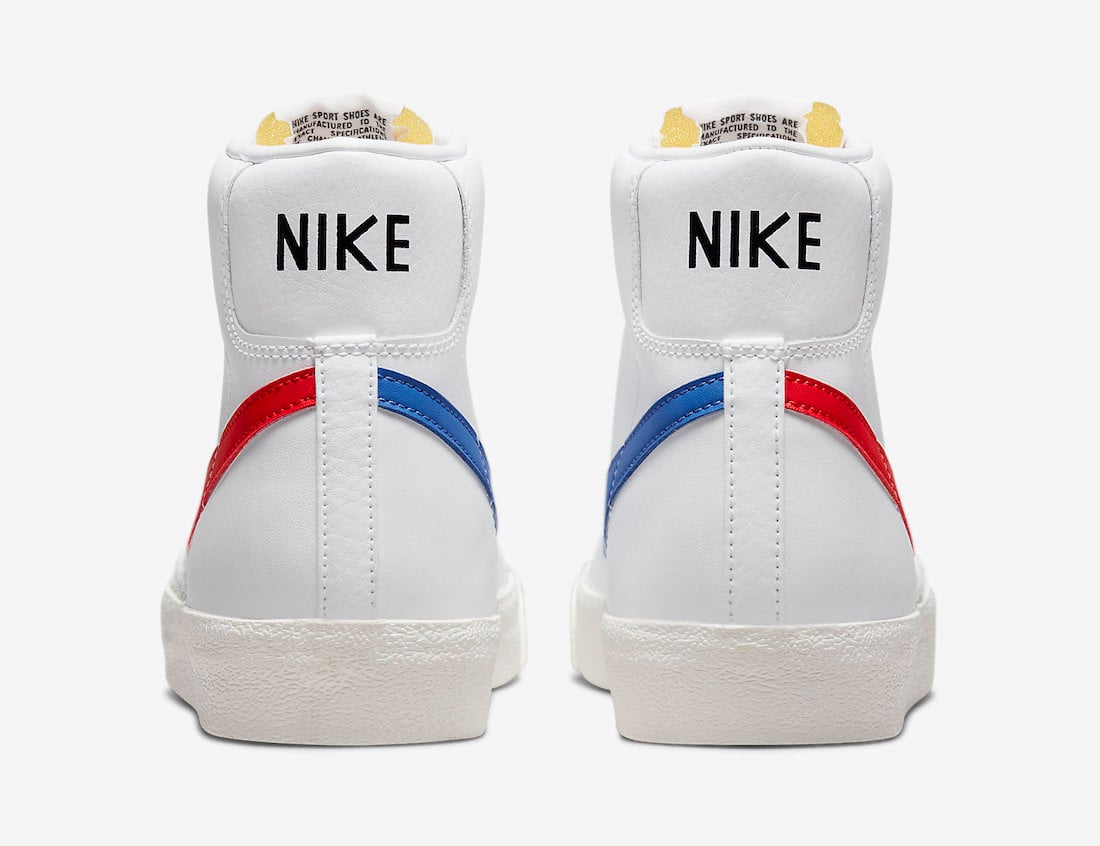 Nike Blazer Mid 77 White Red Blue BQ6806-117 Release Date Info