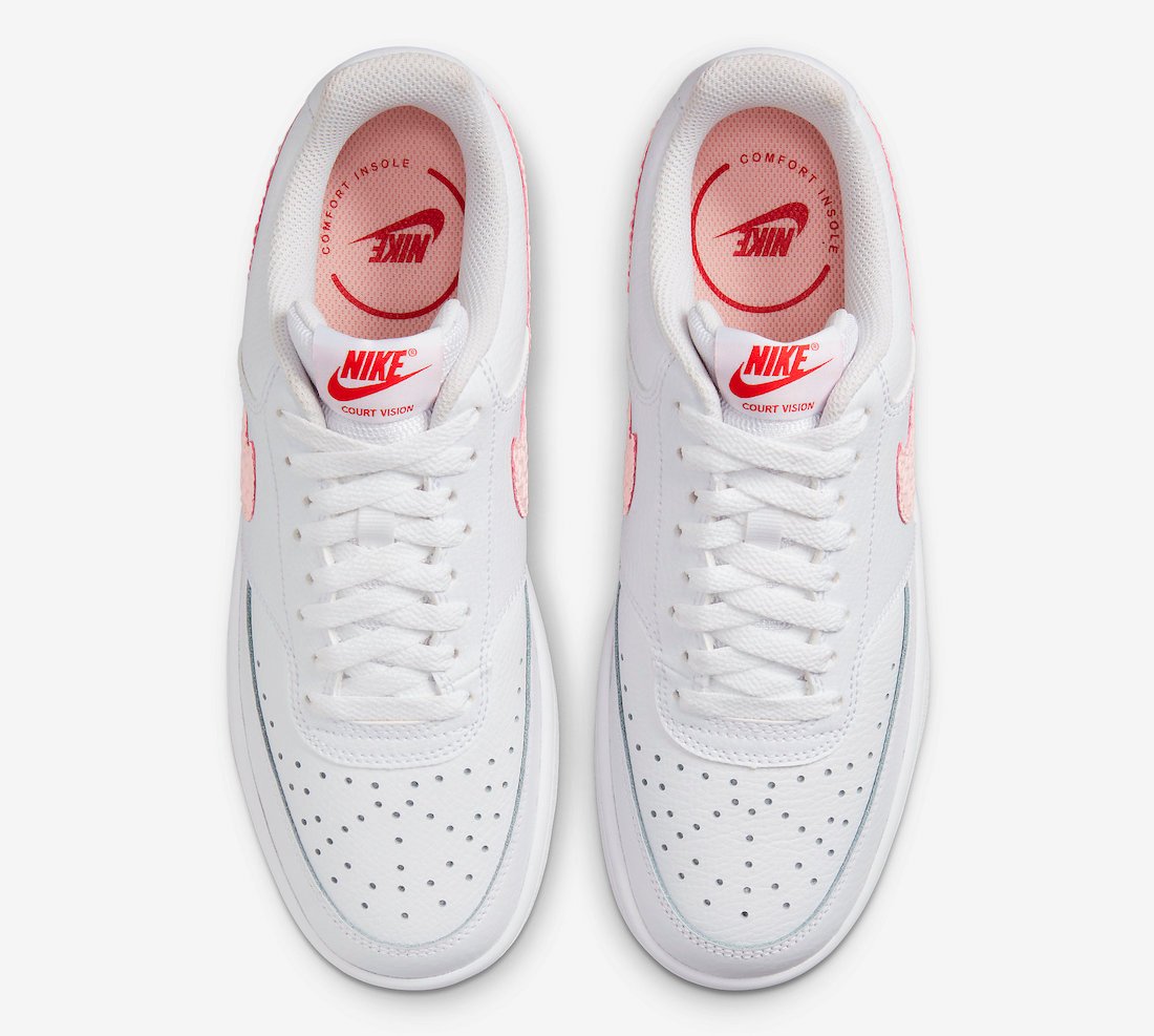 Nike Court Vision Low Valentines Day DQ9321-100 Release Date Info