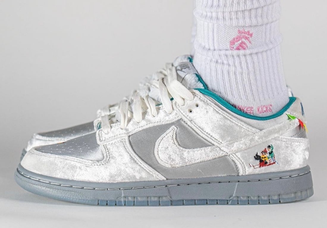 How the Nike Dunk Low ‘Ice’ Looks On-Feet