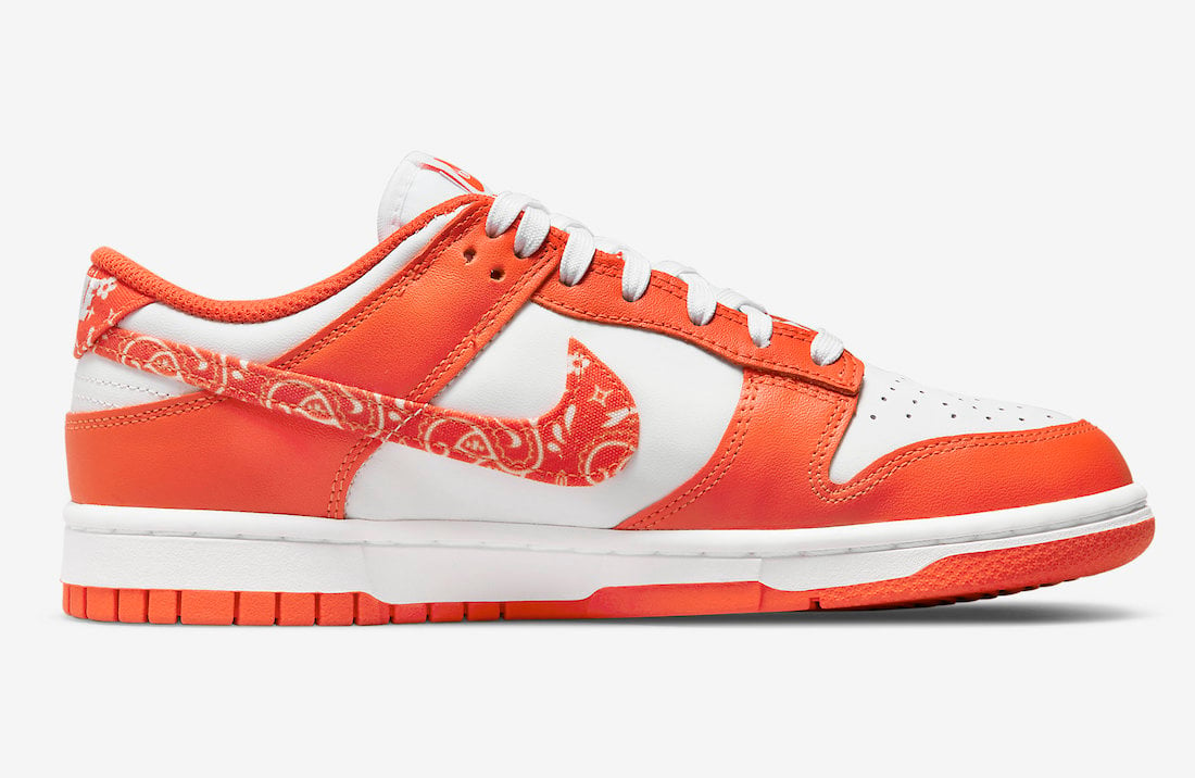 nike dunk low orange paisley dh4401 103 release date info 2