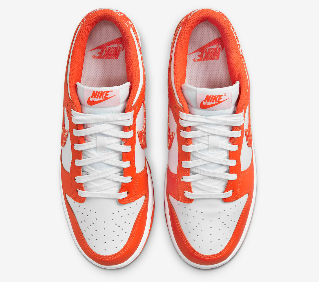 nike zoom janoski platinum and red hair Orange Paisley DH4401-103 Release Date Info