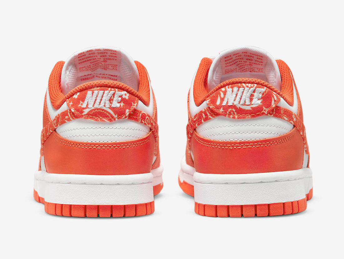 Nike Dunk Low Orange Paisley DH4401-103 Release Date Info