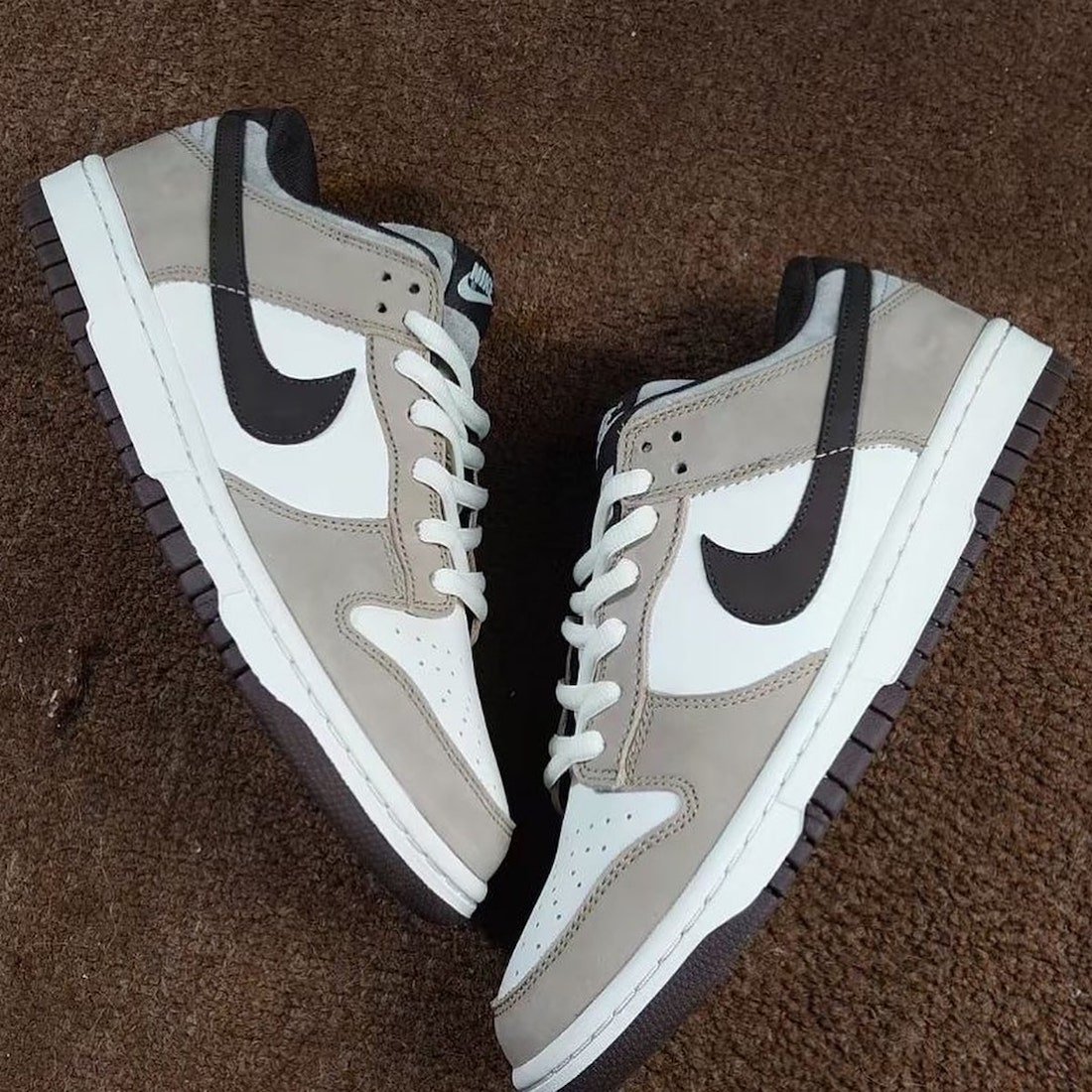 Nike Dunk Low White Grey Brown Release Date Info