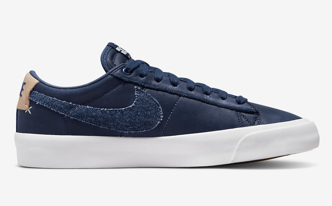 Nike SB Blazer Low GT Navy Denim DM8890-400 Release Date Info