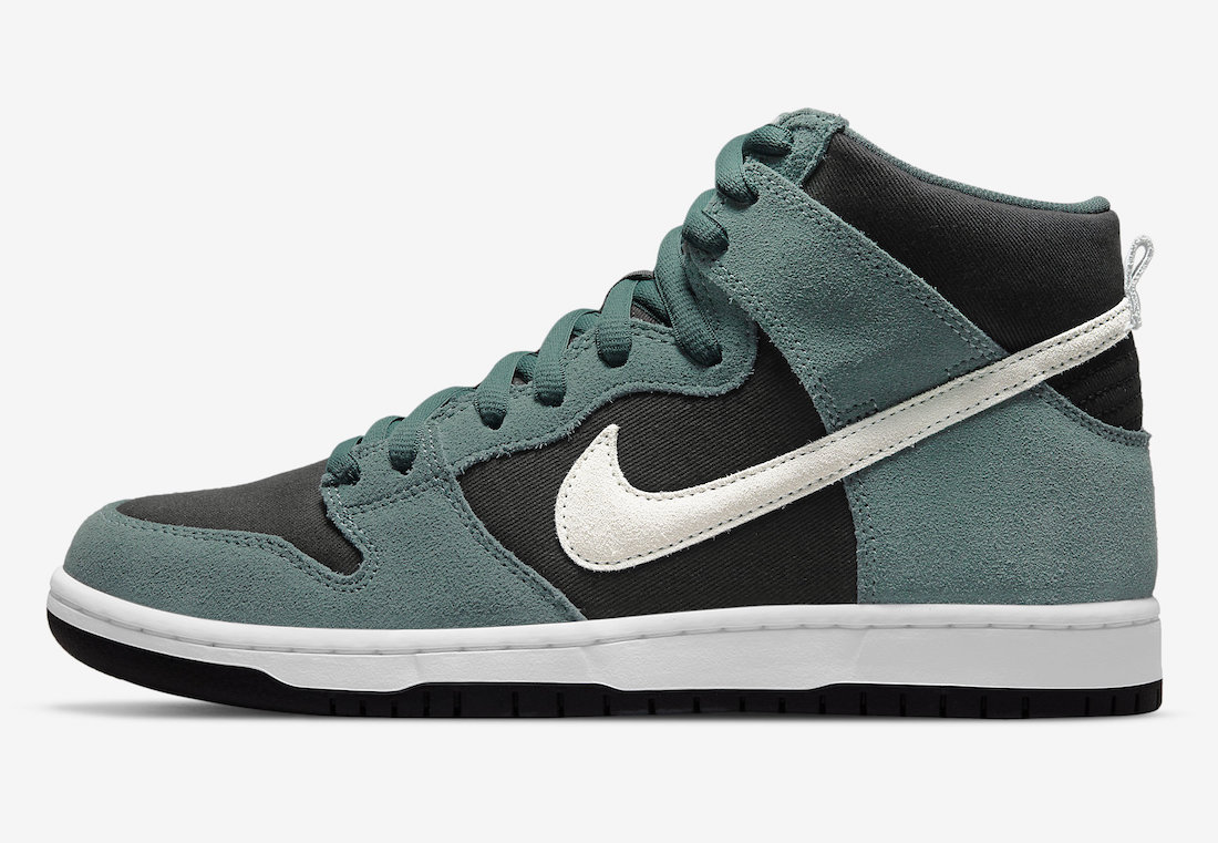 Nike SB Dunk High Black Green White DQ3757-300 Release Date Info