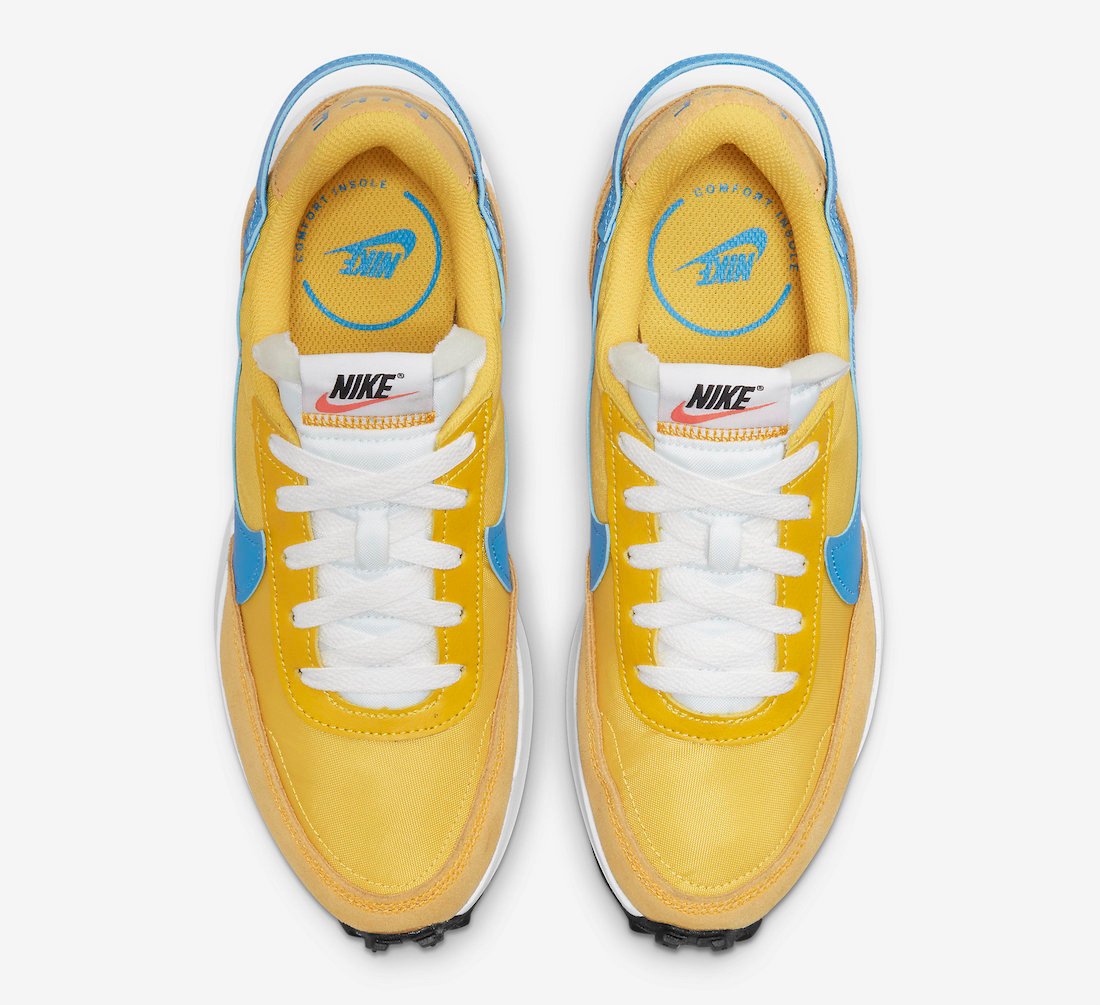 Nike Waffle Debut Yellow Blue DH9523-700 Release Date Info