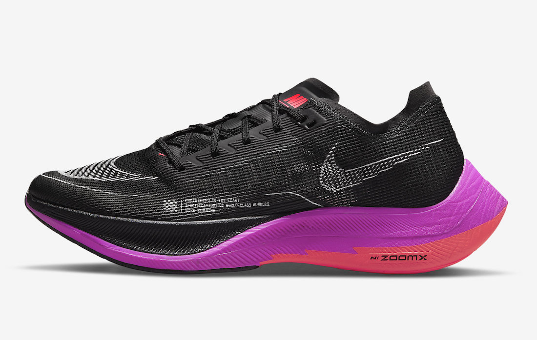 Nike ZoomX VaporFly NEXT% 2 Black Purple Crimson CU4111-002 Release Date Info