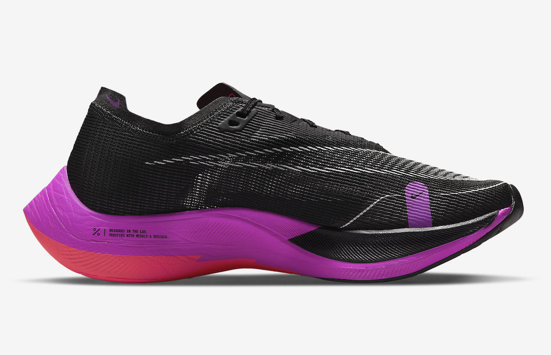 Nike ZoomX VaporFly NEXT% 2 Black Purple Crimson CU4111-002 Release Date Info