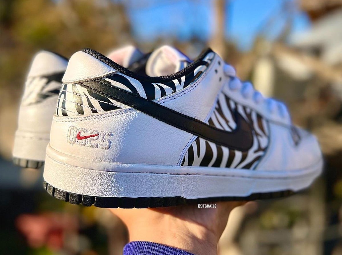 Quartersnacks Nike SB Dunk Low Reverse Zebra Release Date Info