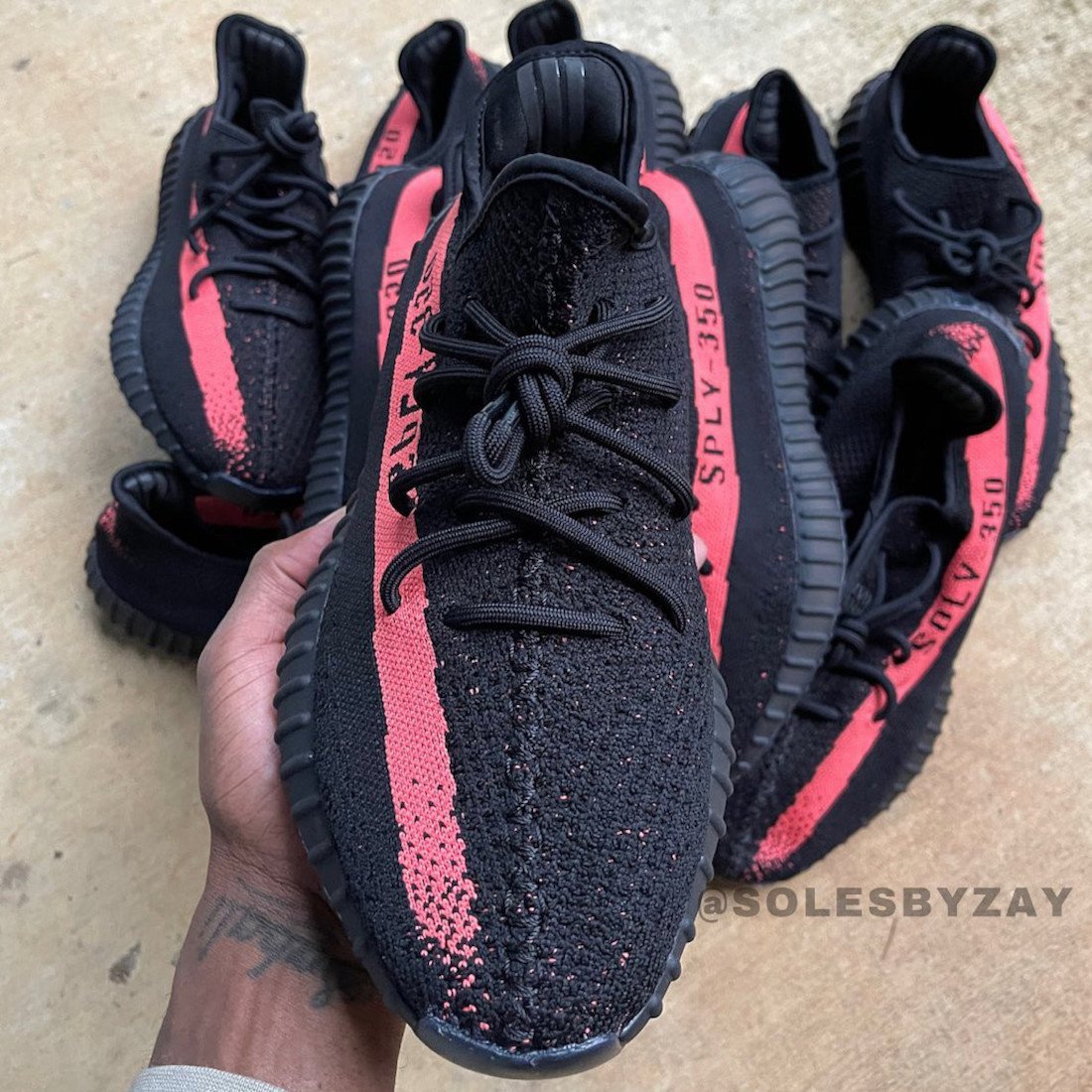 adidas Yeezy Boost 350 V2 Black Red Stripe 2022 BY9612 Restock Release Date
