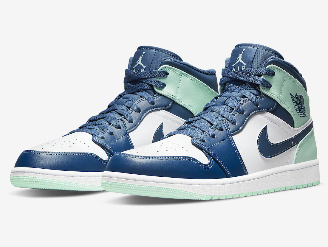 Air Jordan 1 Mid Blue Mint 554724-413 Release Date Info