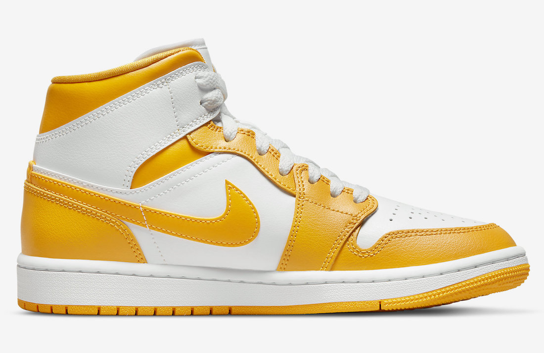 Air Jordan 1 Mid White Yellow BQ6472-117 Release Info