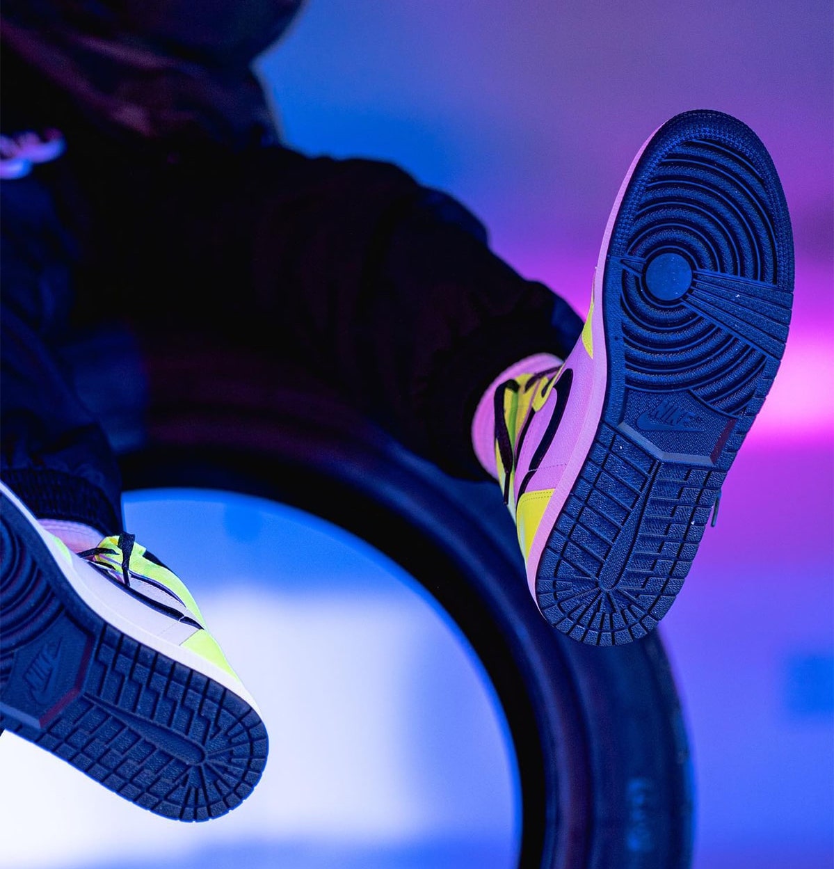 Air Jordan 1 Volt 555088-702 On-Feet