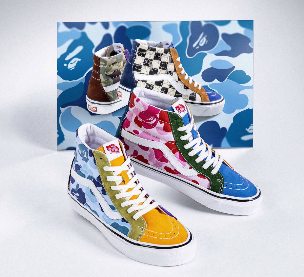 Bape x Vans SK8-Hi Old Skool Camo 2022 Release Date