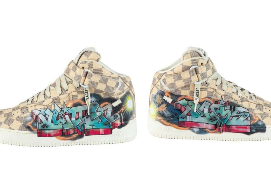 rainbow louis vuitton air force 1