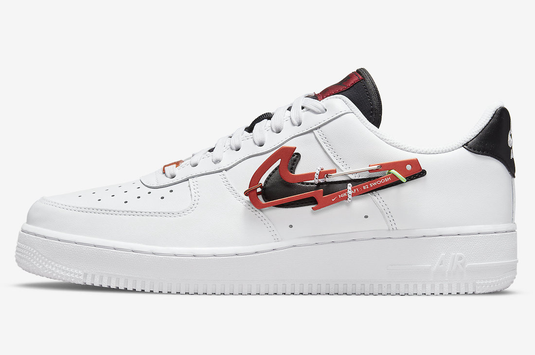 Nike Air Force 1 Low Carabiner Swoosh Habanero Red DH7579-100 Release Date Info