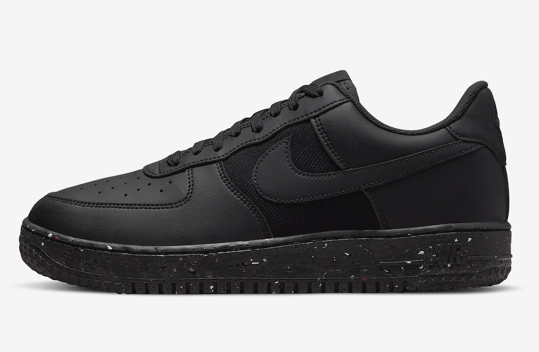 Nike Air Force 1 Low Crater Triple Black DH8083-001 Release Date Info