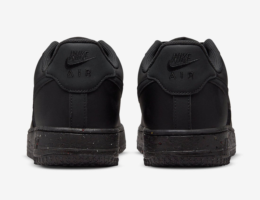 Nike Air Force 1 Low Crater Triple Black DH8083-001 Release Date Info